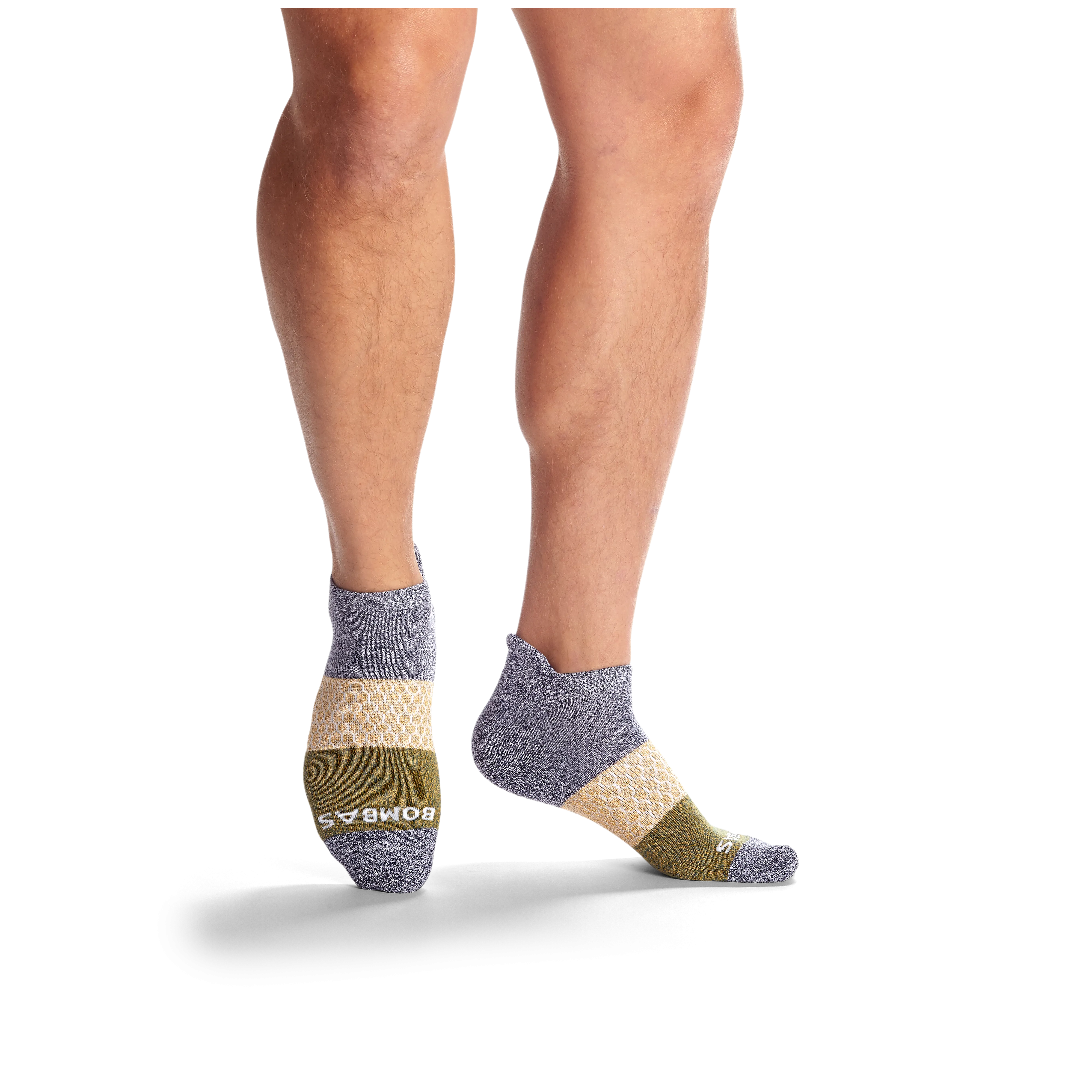 Men's Tri-Block Marl Ankle Sock 6-Pack