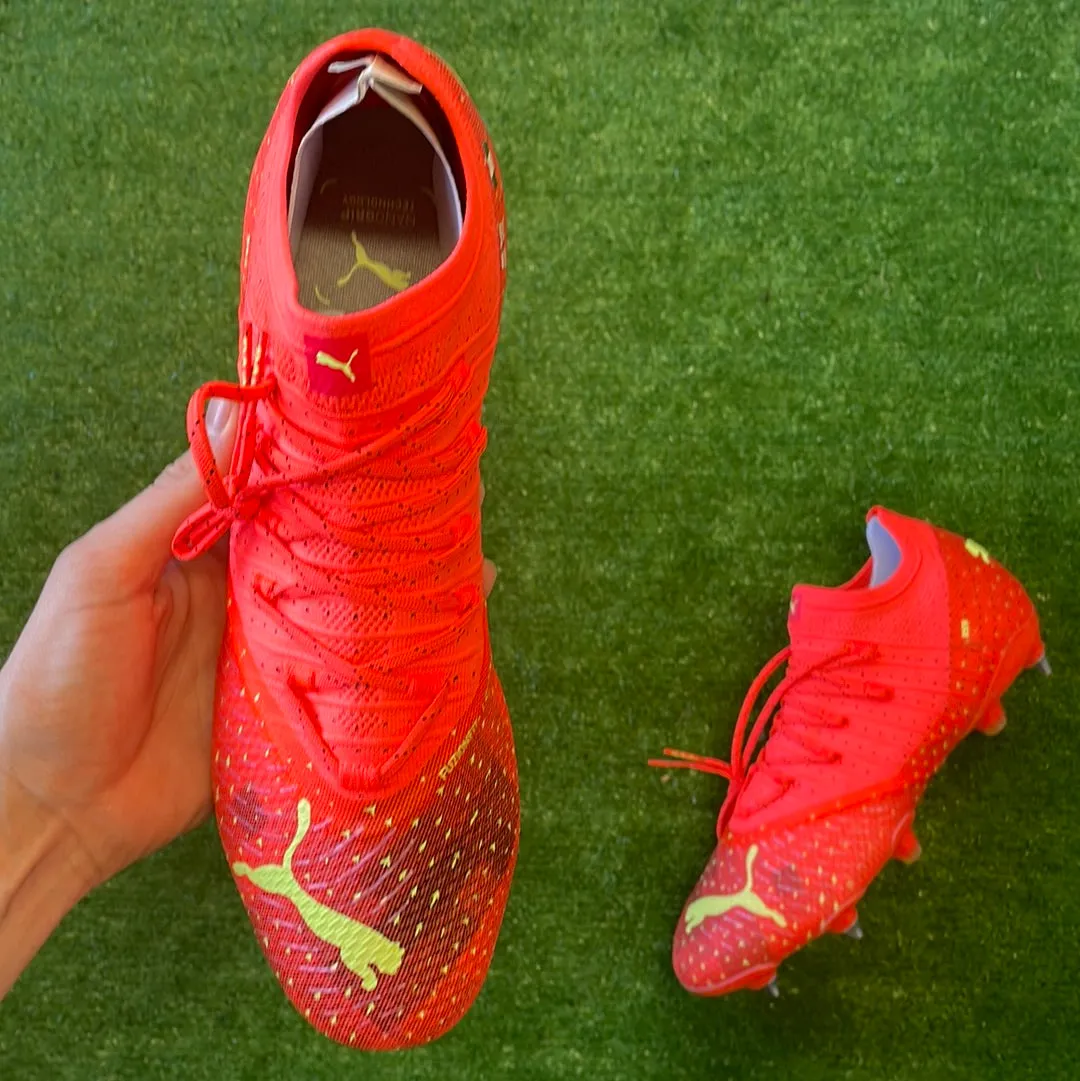 Puma Future Z 1.4 'Fiery Coral' MxSG Football Boots (Brand New) - Size UK 11