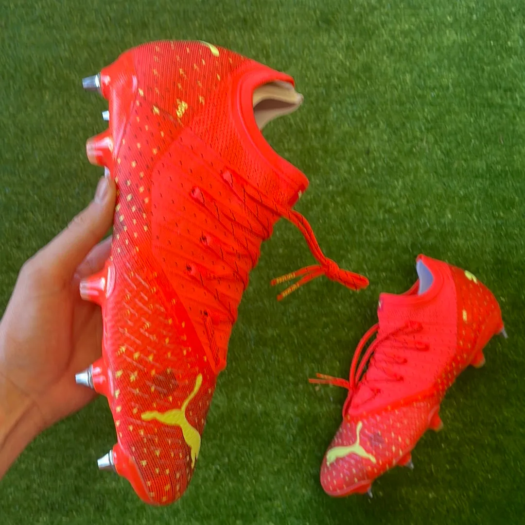Puma Future Z 1.4 'Fiery Coral' MxSG Football Boots (Brand New) - Size UK 11